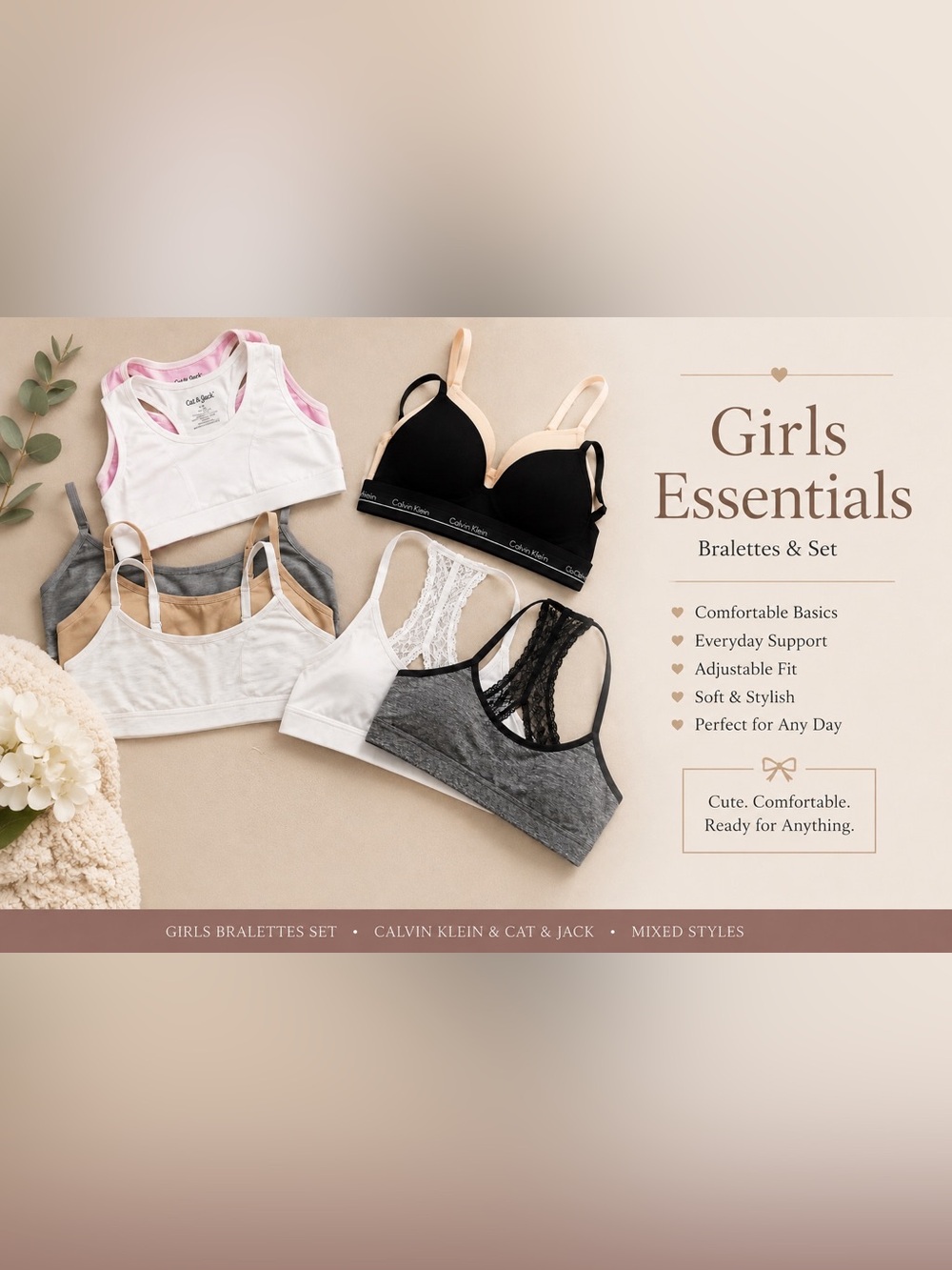 Girls Bra Starter Pack Bundle